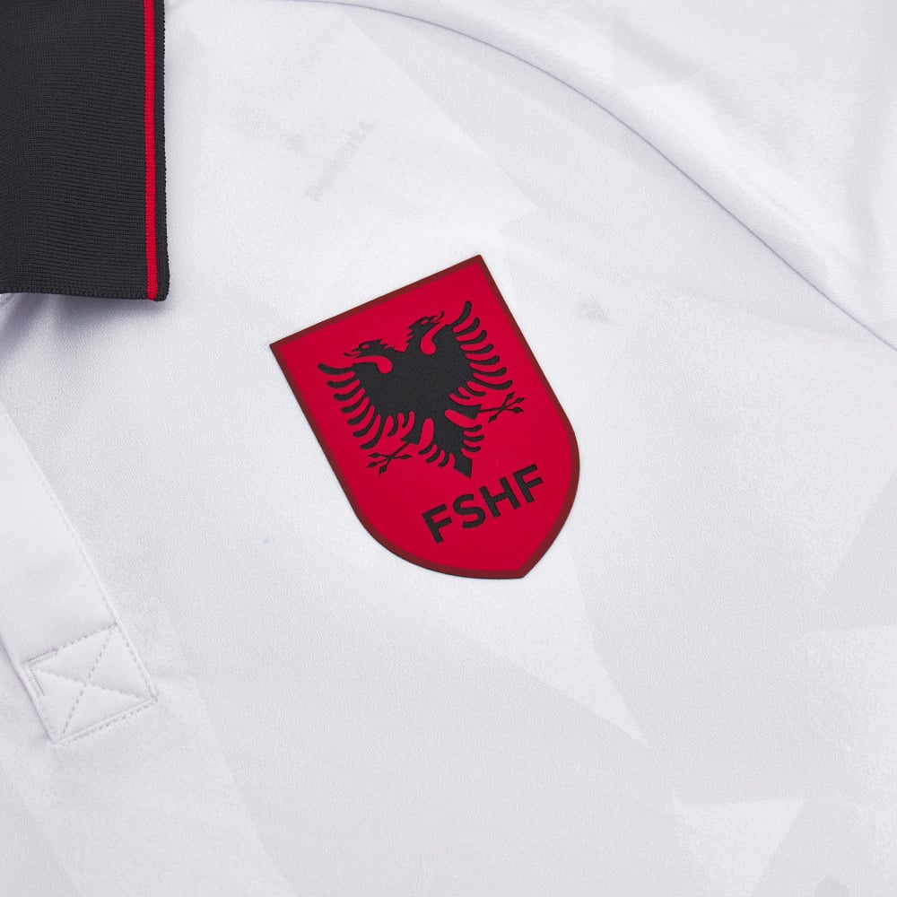 Maillot Albanie 2024 | Maillot Équipe d'Albanie Extérieur Euro 2024 Blanc