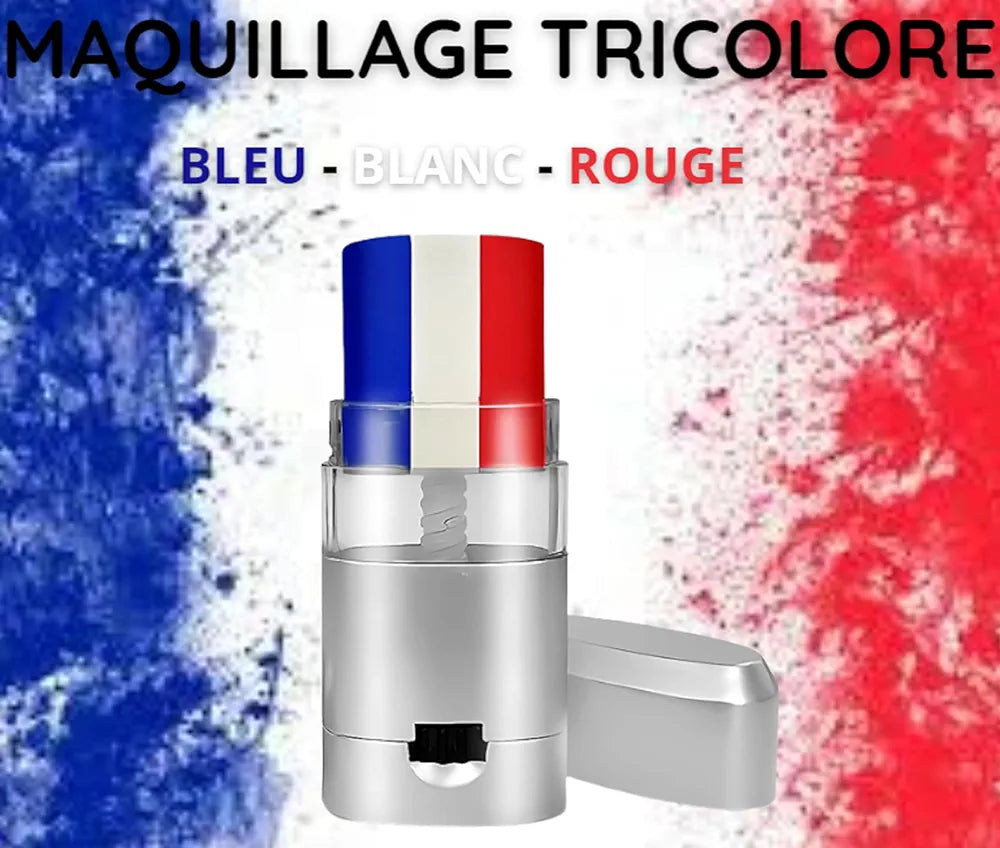 Stick Maquillage Bleu - Blanc - Rouge | Maquillage Supporteur Équipe de France