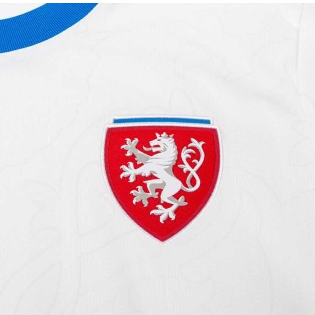 Maillot République Tchèque 2024 | Maillot Équipe de Tchéquie Extérieur Euro 2024 Blanc