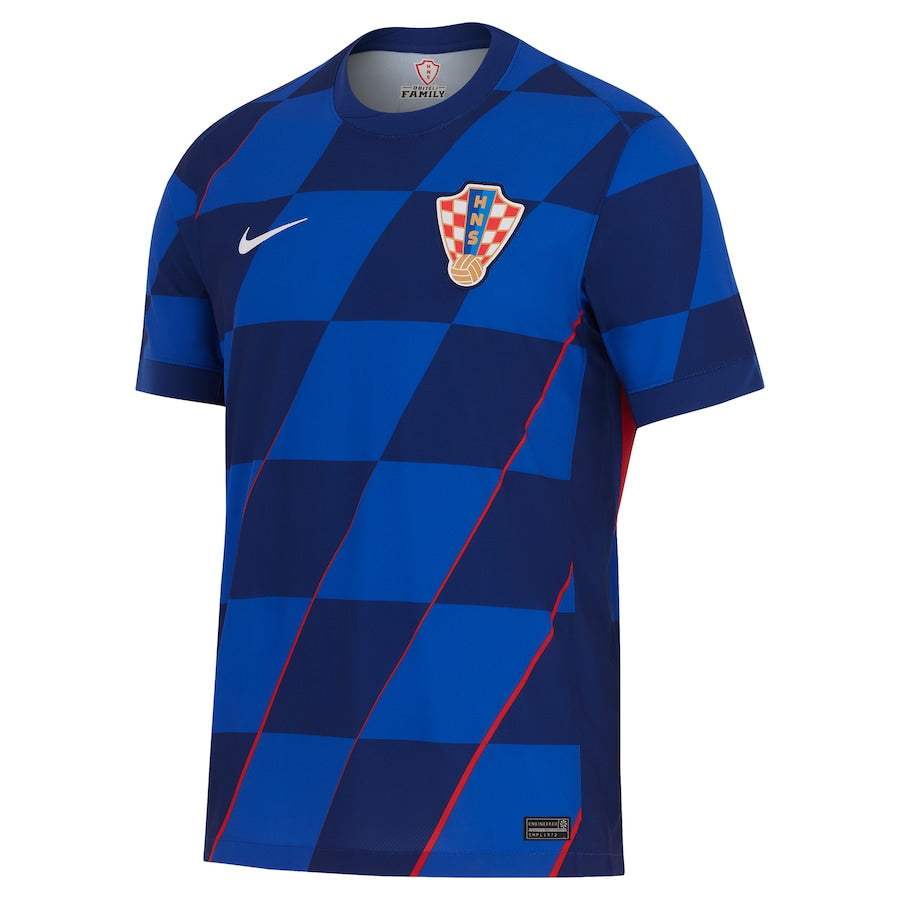 Maillot Équipe de Croatie Extérieur Euro 2024 Bleu
