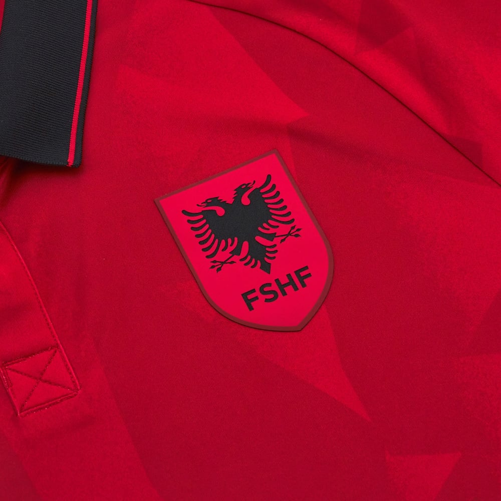 Maillot Albanie 2024 | Maillot Équipe d'Albanie Domicile Euro 2024 Rouge