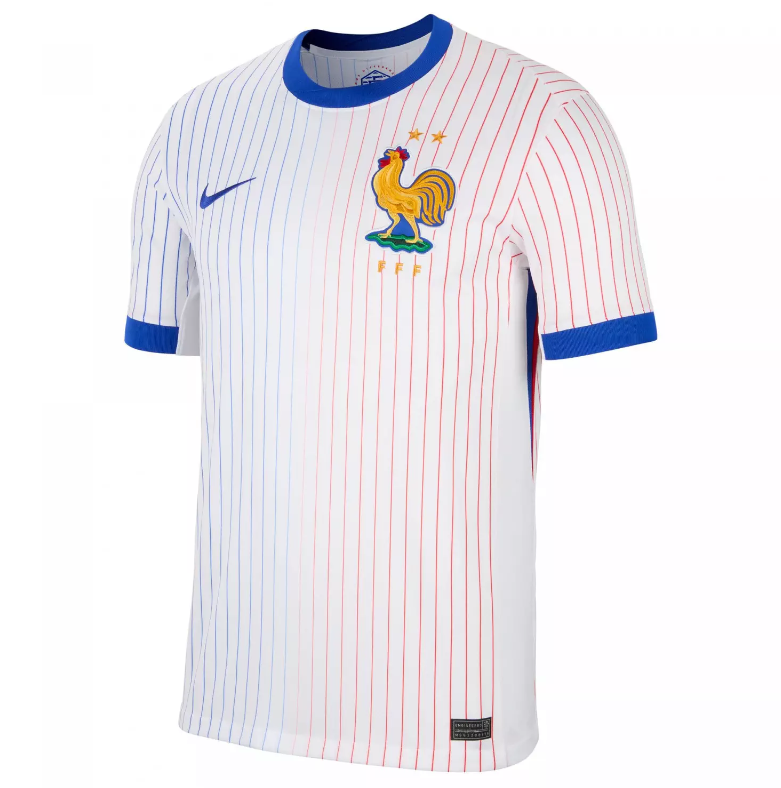 Camiseta Francia 2024 | Camiseta Francia Segunda Equipación Euro 2024 Blanca
